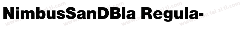 NimbusSanDBla Regula字体转换